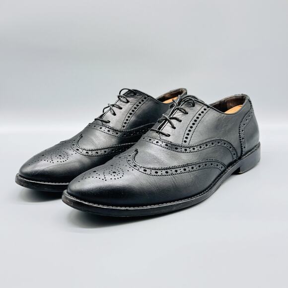 To Boot New York Shoes Mens 9 Black Leather Wingtip Oxford Brogue main image 10